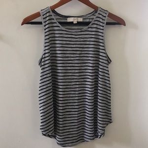 Loft gray and black tank